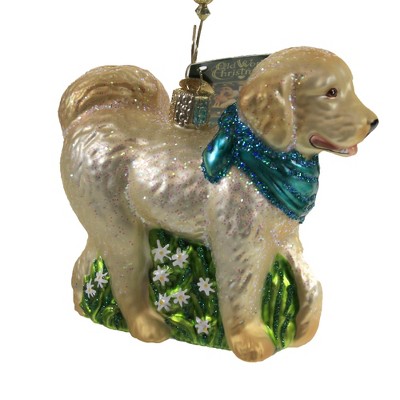 Old World Christmas 3.5" Doodle Dog Mans Best Friend  -  Tree Ornaments