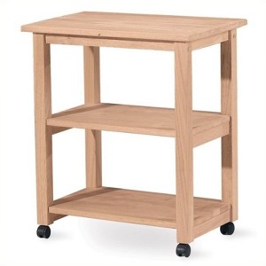 Wood Microwave Kitchen Cart in Brown-Pemberly Row - 1 of 1