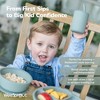 WeeSprout Silicone Baby Cups With Straws and Lids, 4 & 8 oz Options, Set of 2, Food Grade Toddler Training Container, Built In Straw Stoppers - 4 of 4
