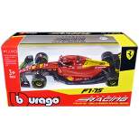 Ferrari F1-75 #16 Leclerc "Giallo Modena" 2nd Place F1 Italian GP (2022) "Formula Racing" 1/43 Diecast Model Car by Bburago