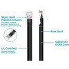 Monoprice Cat6 Ethernet Patch Cable - 2 Feet - Black | Network Internet Cord - RJ45, Stranded, 550Mhz, UTP, Pure Bare Copper Wire, 24AWG - Zeroboot - 3 of 4