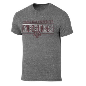 NCAA Texas A&M Aggies Men's Gray Tri-Blend T-Shirt - 1 of 3