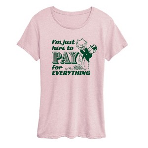 Women's - Monopoly - I'm Just Here To Pay Short Sleeve Graphic T-Shirt - 1 of 3