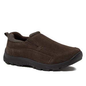 Lands' End Kids All Weather Suede Leather Slip On Moc Shoes - 1 of 4