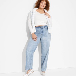 Women's High-Rise Straight Jeans - Wild Fable™ - 1 of 3
