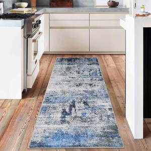 Area Rugs Living Room Modern Abstract Rug Non-Slip Low Pile Soft Rug for Bedroom Dining Room Home Office - 1 of 4
