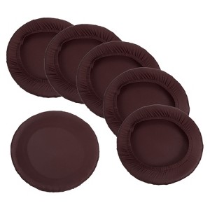 Unique Bargains Round Washable Elastic Bar Stool Cover for Dia 11"-16" Chair 6 Pcs - 1 of 4