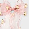 Rosette Sheer Ribbon Hair Bow - Wild Fable™ Pink - 3 of 3