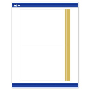 Avery 5" x 7" Cards, Gold Double-Dipped Edge, 20 ct - 1 of 4