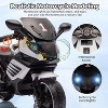 6V Kids Motorcycle, Electric Ride On Car Toy with Training Wheels, Working Headlight, Horn & Music, for Toddler Kids Boys Girls - 4 of 4