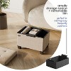 StorageBud Storage Ottoman for Bedroom End of Bed, Velvet Storage Bench, Large Storage Ottoman Bench, Entryway Bench with Storage - 2 of 4