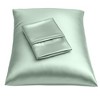 BLISSFORD Satin Pillowcase with Zipper, Satin Pillow Cases 2 Pack, Silk Pillow Cover - 2 of 4