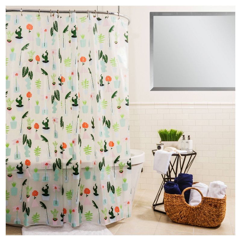 Plants Shower Curtain Green - Room Essentials&#8482;, 6 of 13