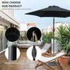 CAVINAS 7.5 FT Heavy Duty Umbrella with Base, Aluminum Shade for Outdoor Patio Table Umbrella for Balcony and Garden - 3 of 4