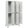 Locker Cabinet Grey High-quality steel Large Locker Cabinet vidaXL - 3 of 4