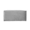Factory Direct Partners Kids' Overstuffed Rectangle Microfiber Ottoman Sterling Gray - 2 of 4