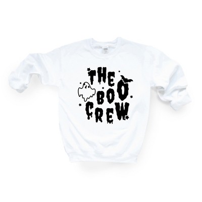 Simply Sage Market Women's Graphic Sweatshirt The Boo Crew Bat and Ghost