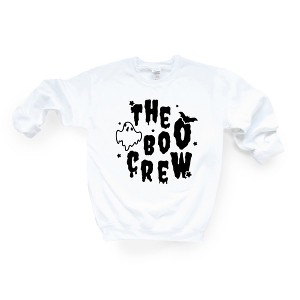 Simply Sage Market Women's Graphic Sweatshirt The Boo Crew Bat and Ghost - 1 of 4