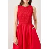 WEST K Womens Chiara Sleeveless Smocked Midi Dress - 3 of 4