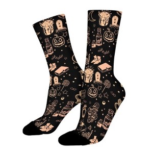 Original Women Printed Crew Socks Funny Funky Socks Soft Polyester Novelty Gifts for Artists Men - 1 of 1