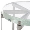 Evyanna Round Bubble Glass Accent Table - AMH8347A - Silver/Clear - Safavieh Couture - 2 of 3