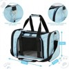 BABYYER Travel in Style: Portable Pet Carrier for Small Pets up to 15 Lbs- Airline Approved, Collapsible & Comfortable cat - 3 of 4