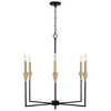 Capital Lighting Avant 6 - Light Chandelier in  Aged Brass, Black - 3 of 4