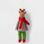 Fabric Giraffe Dressed with Red Scarf Christmas Tree Ornament - Wondershop™