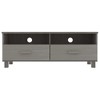 vidaXL TV Stand HAMAR Light Gray 41.7 in.x15.7 in.x15.7 in. Solid Wood Pine - 3 of 4