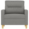 vidaXL Sofa Chair Dark Gray 23.6 in. Fabric - 3 of 4