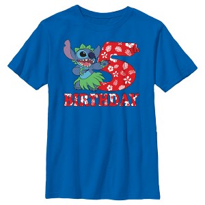 Boy's Lilo & Stitch 5th Birthday Hula Dance T-Shirt - 1 of 4