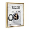 Stupell Industries Laundry Room Help Wanted, Gold, 25" x 31" - 2 of 4