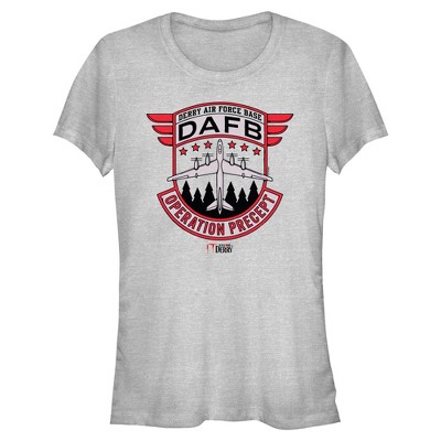 Juniors It: Welcome to Derry Air Force Base Operation Precept Badge T Shirt