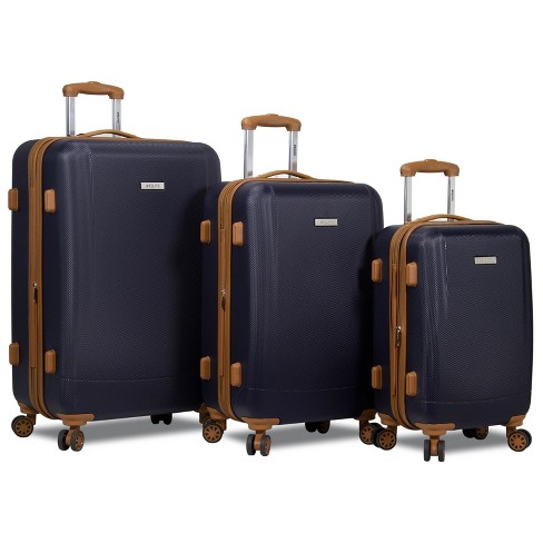 Dejuno Legion 3 pc Hardside Spinner Tsa Combination Lock Luggage Set Navy Target