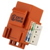 Monoprice Cat5e Punch Down Keystone Jack for 22-24AWG Solid Wire, Orange - 4 of 4