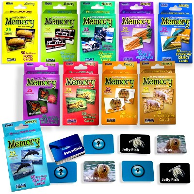 Stages Learning Materials Photographic Memory Matching Games, Set of 10