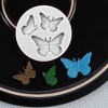JDICTION Elegant Gray Butterfly Silicone Mold, 4-Pc Set with Detailed Designs for Resin Art & Fondant Decor - 3 of 4