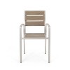 Christopher Knight Home Cape Coral Outdoor Aluminum and Faux Wood 5 Piece Dining Set with Wicker Tabletop - 4 of 4