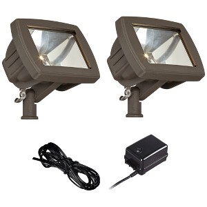 John Timberland Bronze LED Flood Light Landscape Kit - 1 of 4