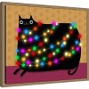 Amanti Art December Cat by Gabriela Avila Canvas Wall Art Print Framed 20-in. W x 16-in. H. - 2 of 4