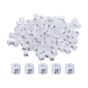 Unique Bargains Round Color Coding Reusable Easy to Recognize Garment Hanger Marker 150 Pcs - 1 of 3
