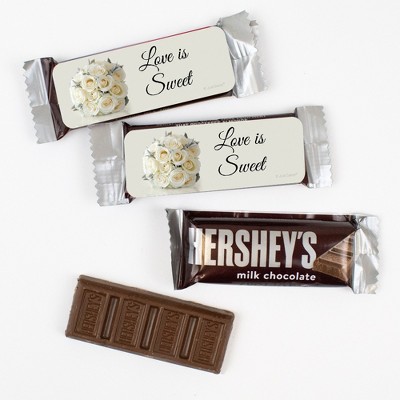 44 Pcs Bulk Wedding Candy Hershey's Snack Size Chocolate Bar Party Favors (19.8 oz, Approx. 44 Pcs) - Floral