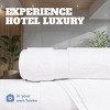 White Classic Bath Towels Set 6 Pc, 100% Cotton Bathroom Towels 6 Pack - Luxe Design - 4 of 4