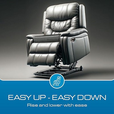 Extra Large Black and Gray Velvet Memory Foam Recliner Cushion