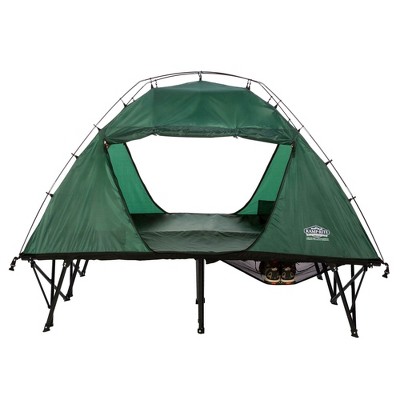 Kamp-Rite DCTC343 Collapsible Double Compact 2 Person Tent Cot, Sleeping Tent Cot, Tent, Cot with Roller Storage Bag, Quick and Easy Setup, Green