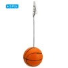 Unique Bargains Metal Holders Basketball Pictures Table Number Memo Place Card Holder - 3 of 4