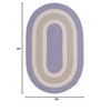 Colonial Mills Flowers Bay - Amethyst 3 Ft x5 Ft Oval Rug Indoor/Outdoor 100% Polypropylene - 2 of 2