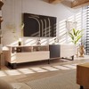 ORRD 80'' Modern TV Stand | Double Storage & Drop Down Door | Media Console for Living, Bedrooms & Home Theaters - 2 of 4