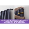 HLC.ME Wrap Around Darkening Adjustable Curtain Rod and Bracket Set for Heavier Drapes - Sturdy Pipe 1 in Diameter - 3 of 4