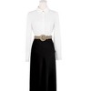INSPIRE CHIC Women's Solid Color Retro Fashion Snake Pattern Buckle Decorative Wide Belts for Dresses - 4 of 4